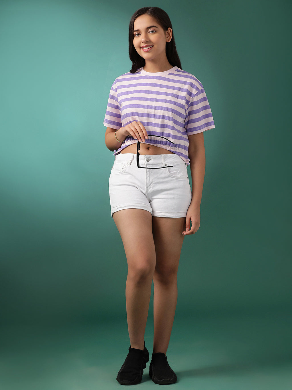 Lil Tomatoes Girls Cotton Crop Top