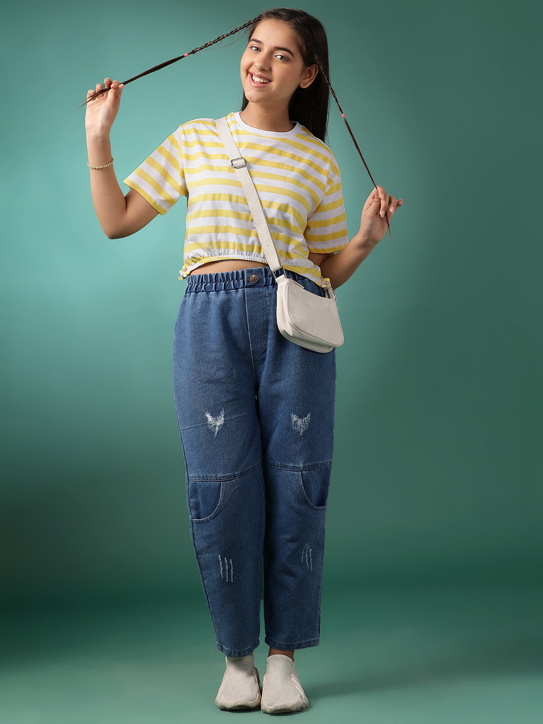 Lil Tomatoes Girls Cotton Crop Top