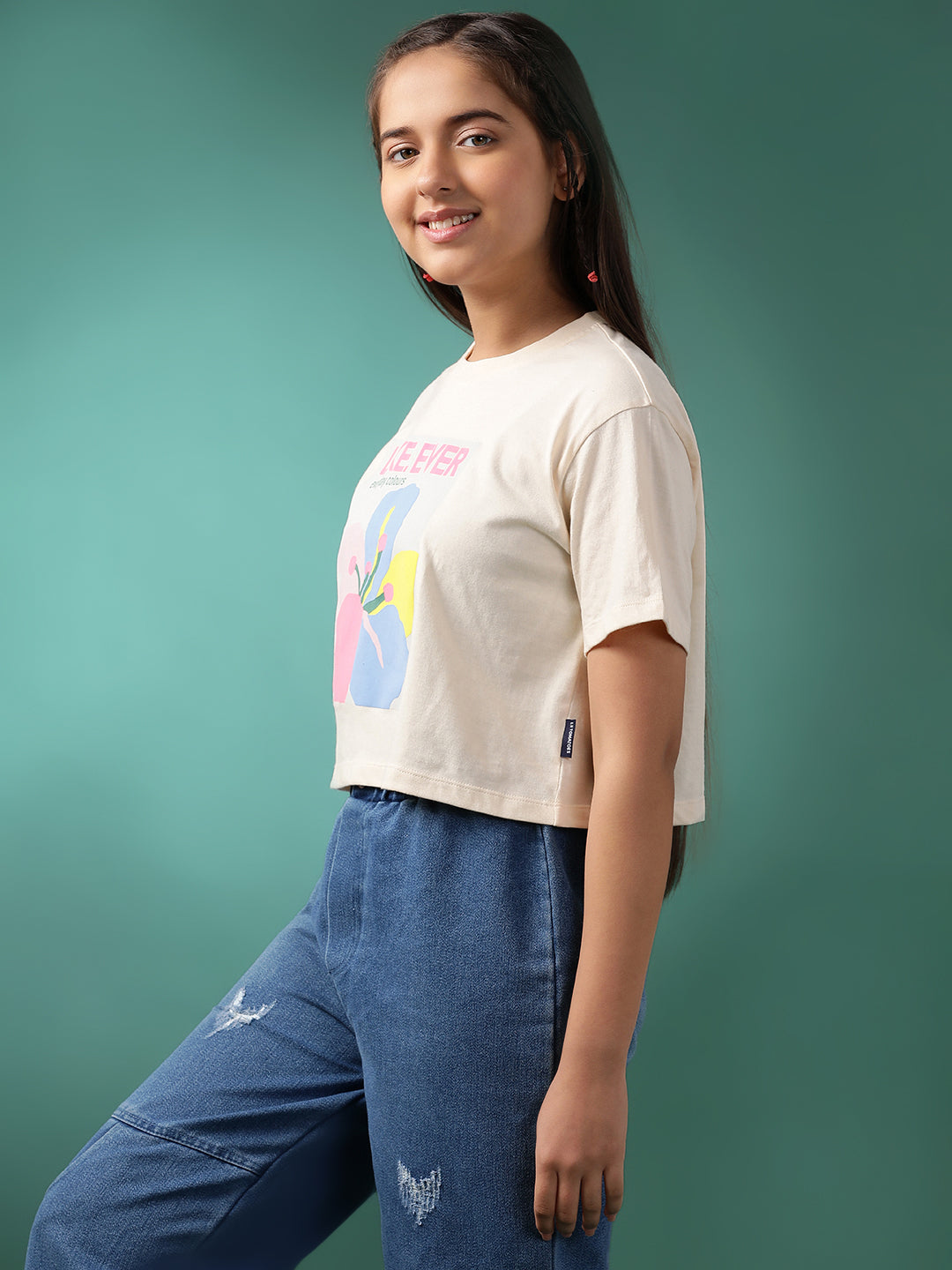 Lil Tomatoes Girls Cotton Crop Top