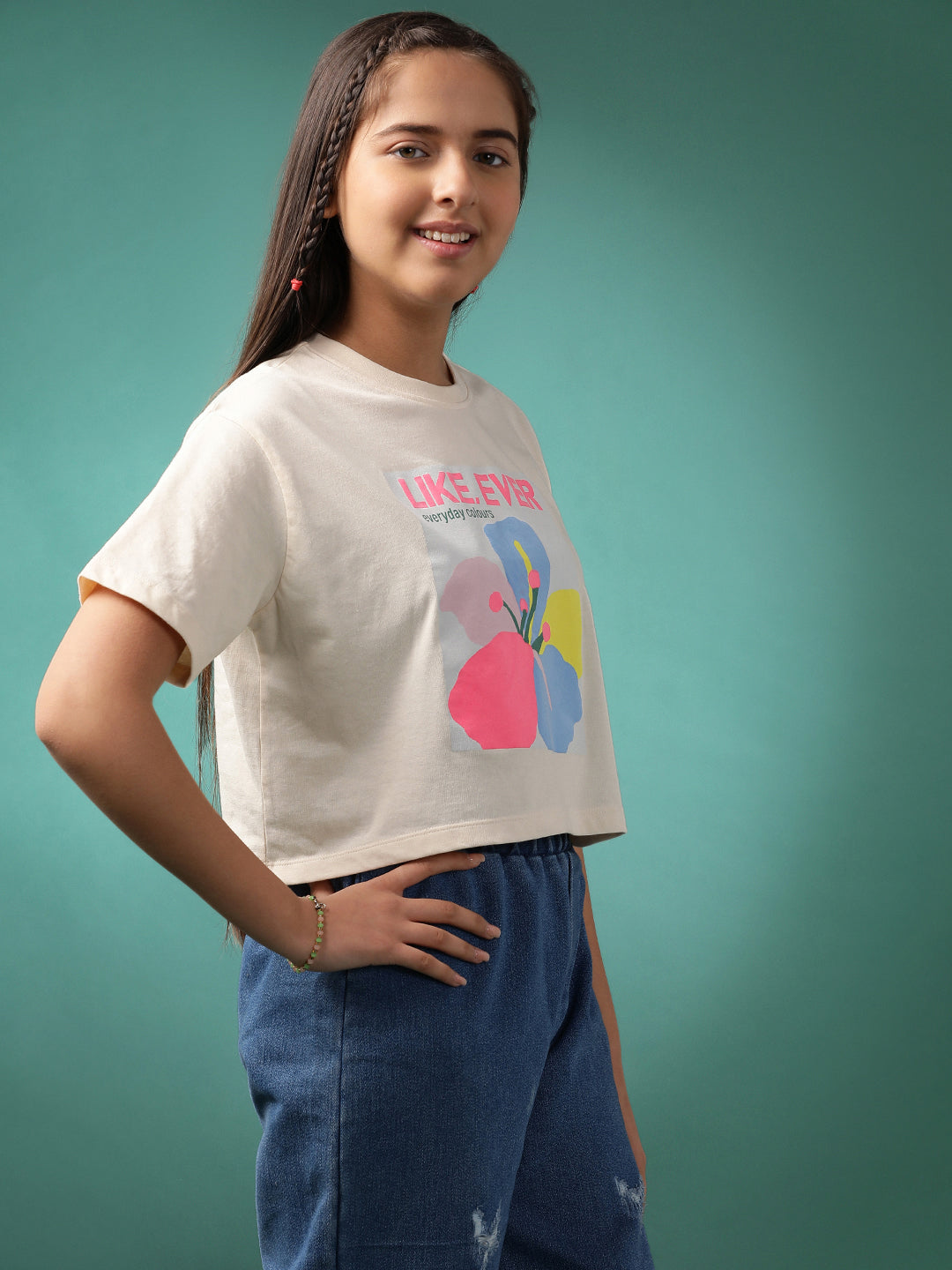 Lil Tomatoes Girls Cotton Crop Top