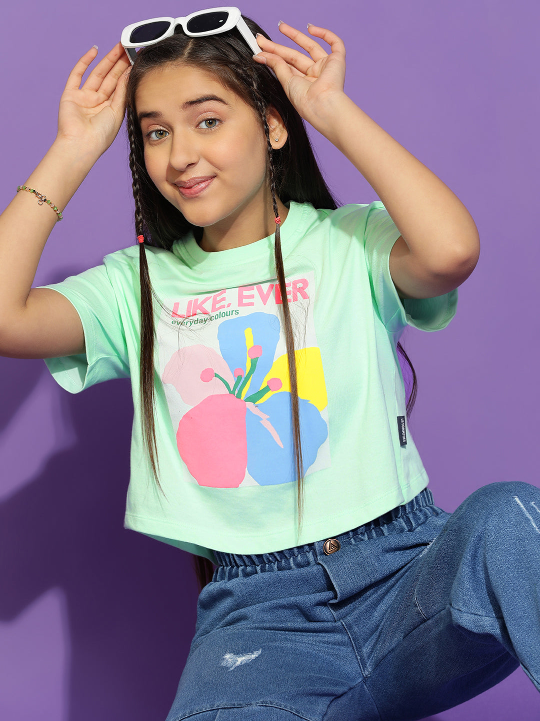 Lil Tomatoes Girls Cotton Crop Top