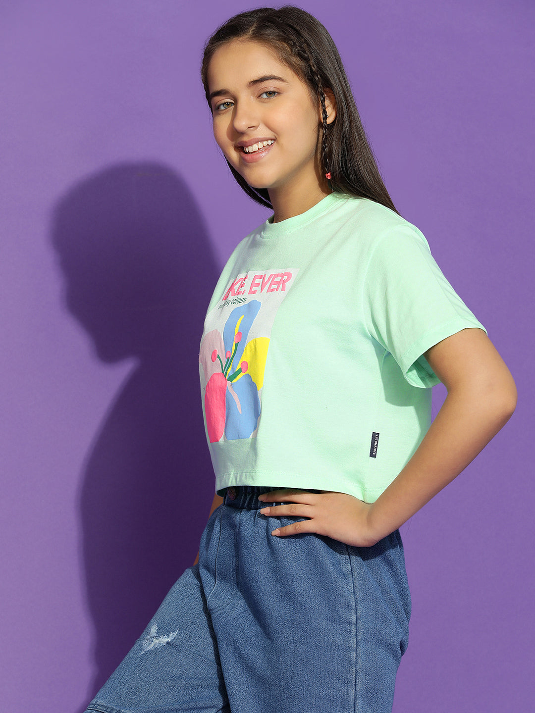 Lil Tomatoes Girls Cotton Crop Top