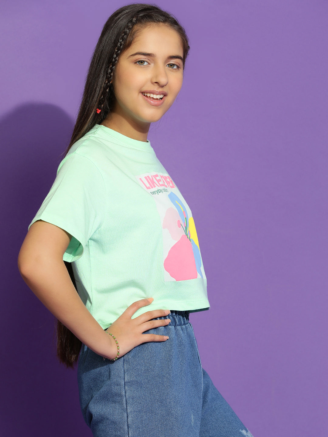 Lil Tomatoes Girls Cotton Crop Top