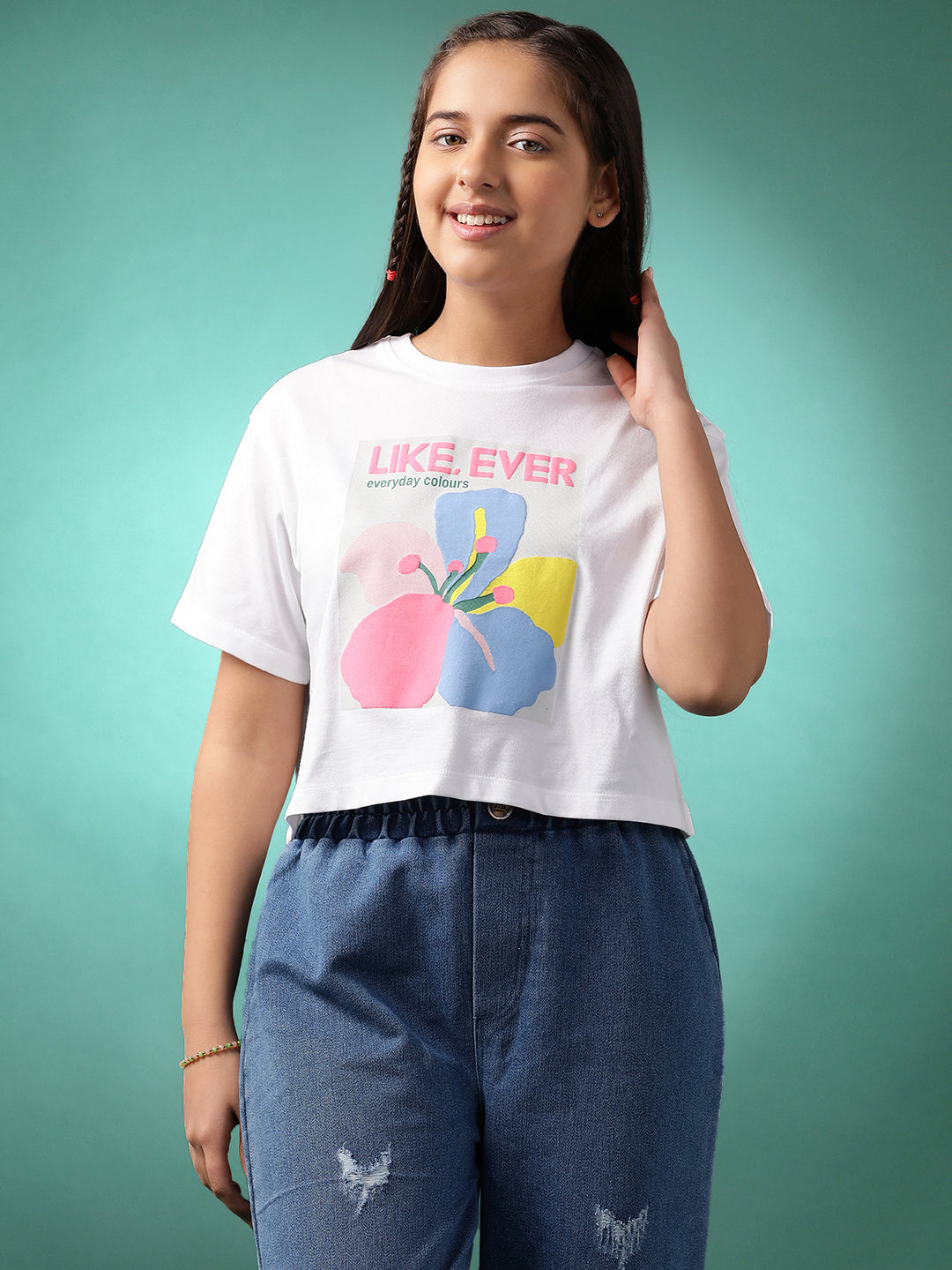 Lil Tomatoes Girls Cotton Crop Top