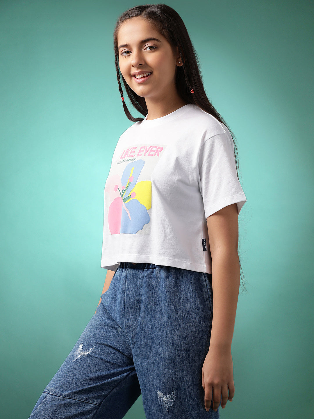 Lil Tomatoes Girls Cotton Crop Top