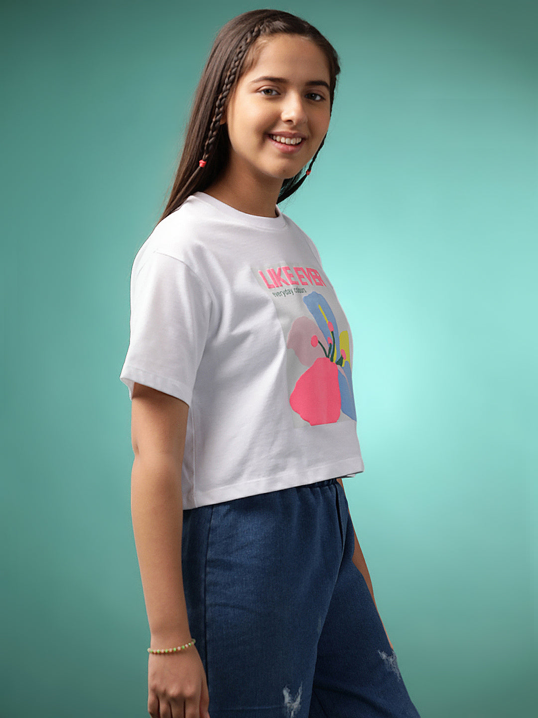 Lil Tomatoes Girls Cotton Crop Top
