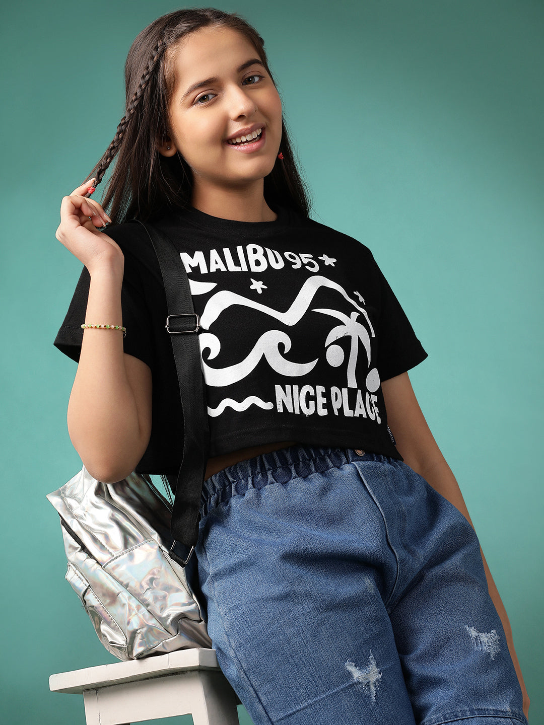 Lil Tomatoes Girls Cotton Crop Top