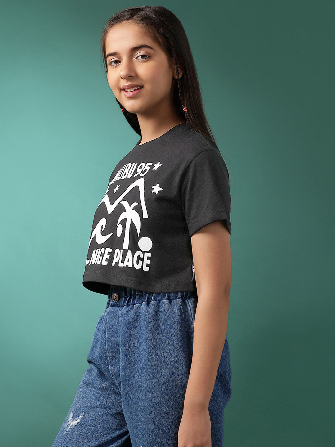 Lil Tomatoes Girls Cotton Crop Top