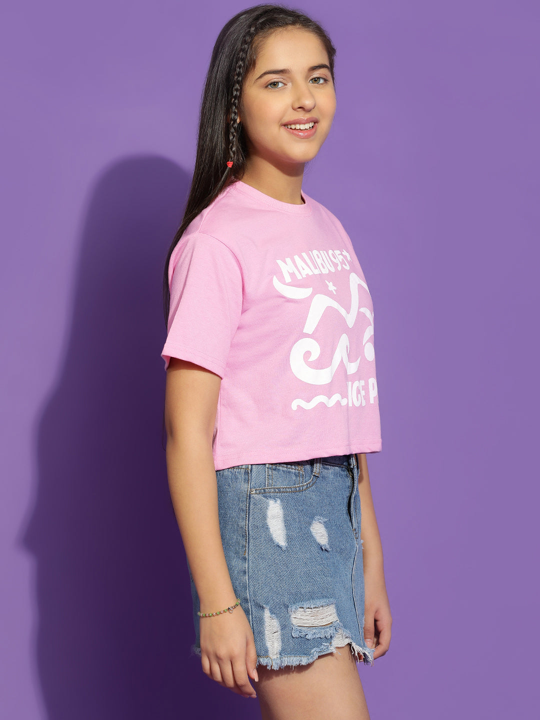 Lil Tomatoes Girls Cotton Crop Top