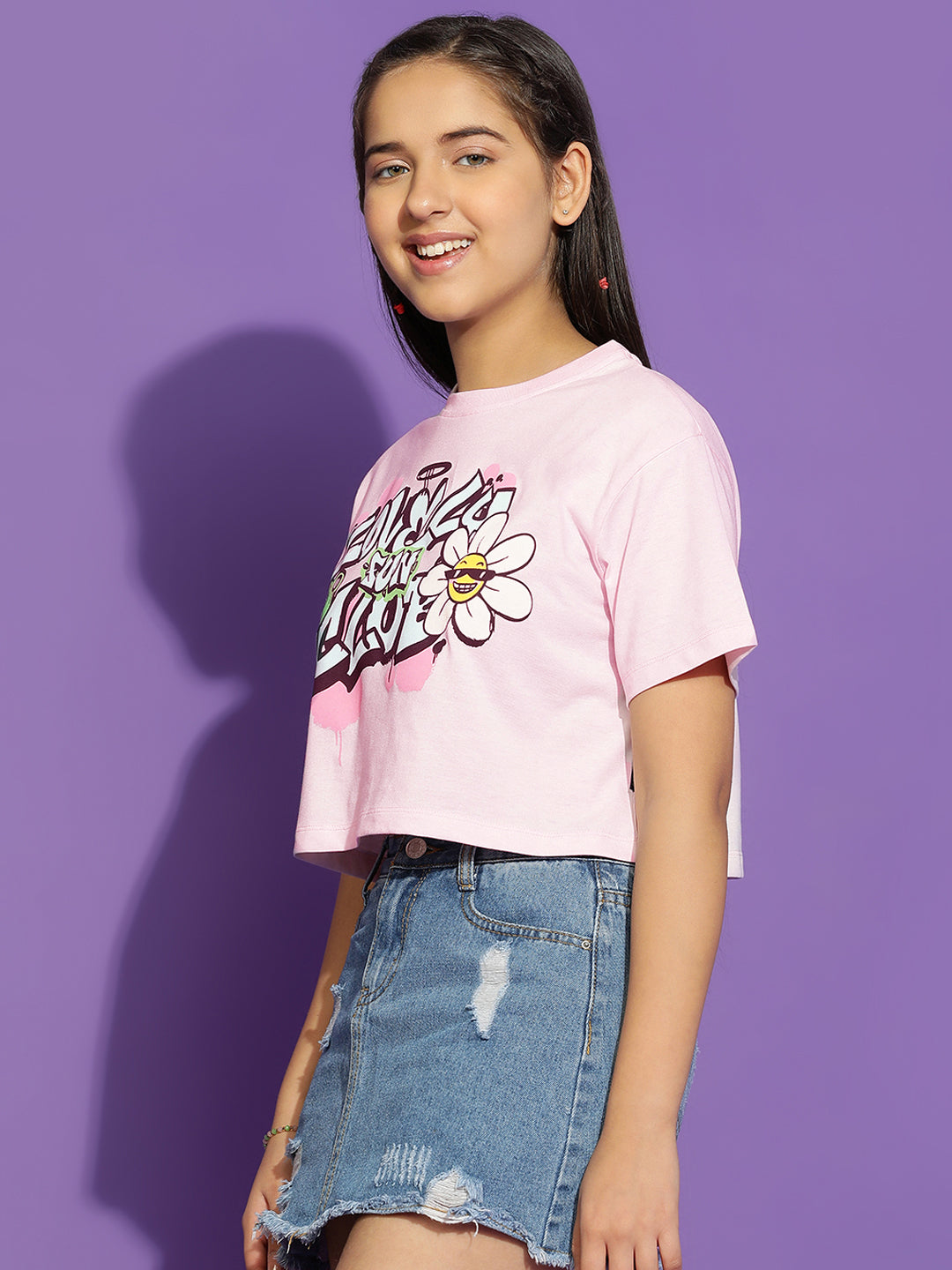 Lil Tomatoes Girls Cotton Crop Top