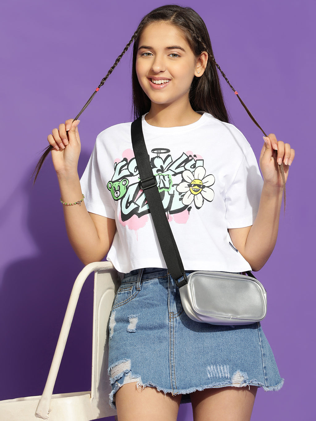 Lil Tomatoes Girls Cotton Crop Top