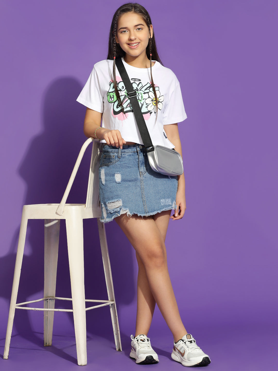 Lil Tomatoes Girls Cotton Crop Top