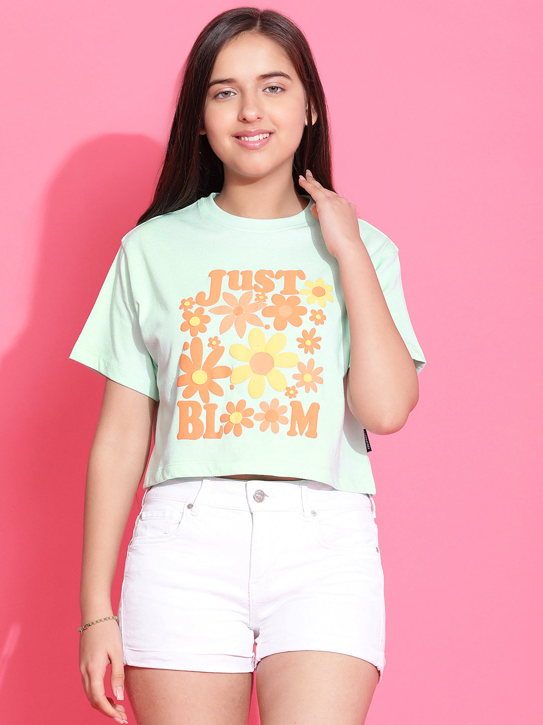 Lil Tomatoes Girls Cotton Crop Top