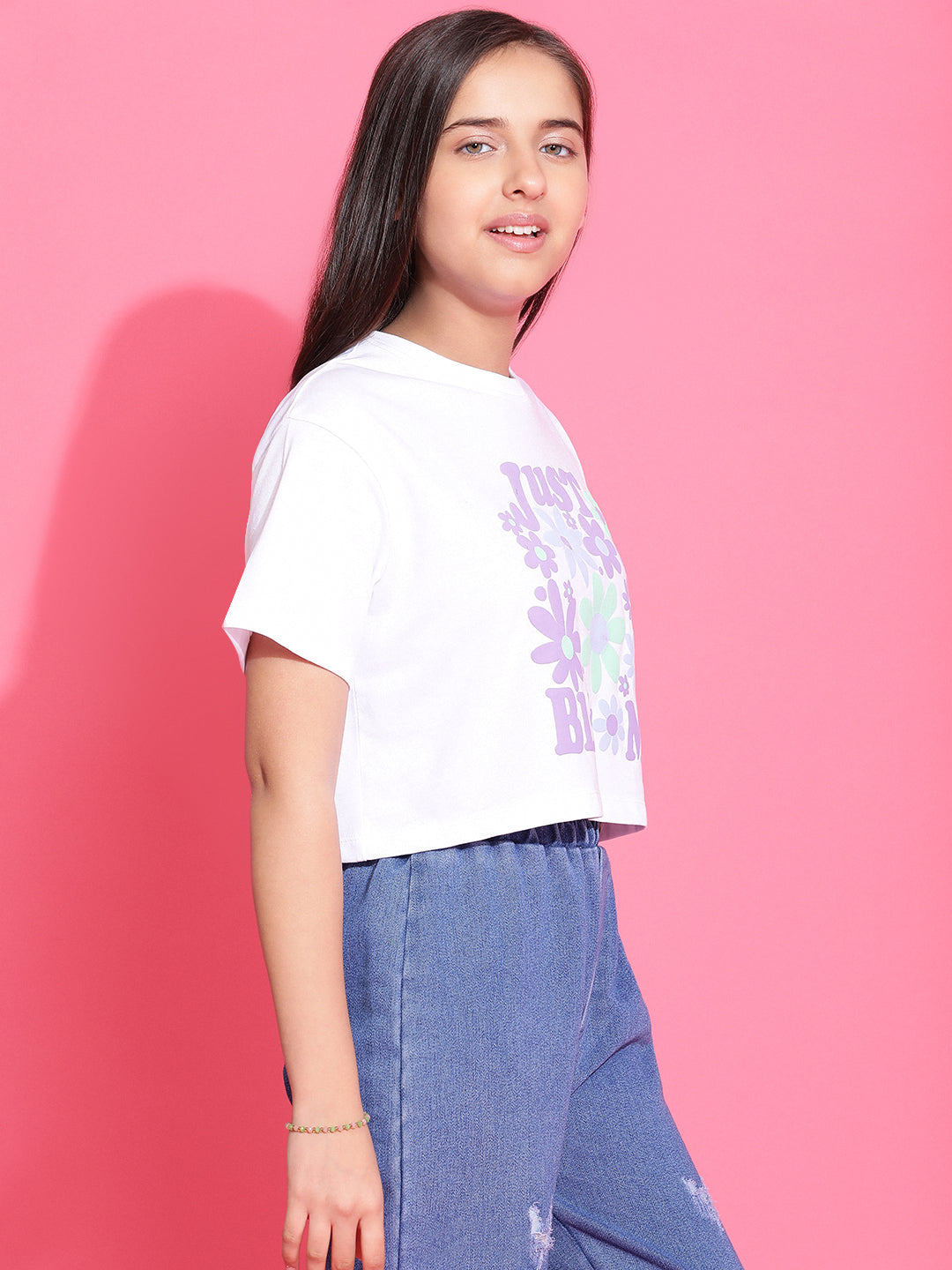 Lil Tomatoes Girls Cotton Crop Top