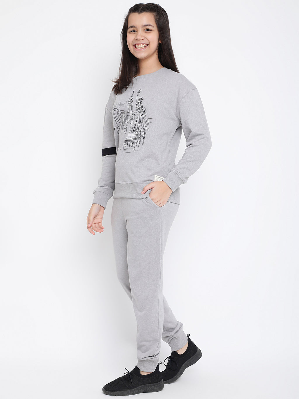 Lil Tomatoes Girls Cotton Looper Track Suits