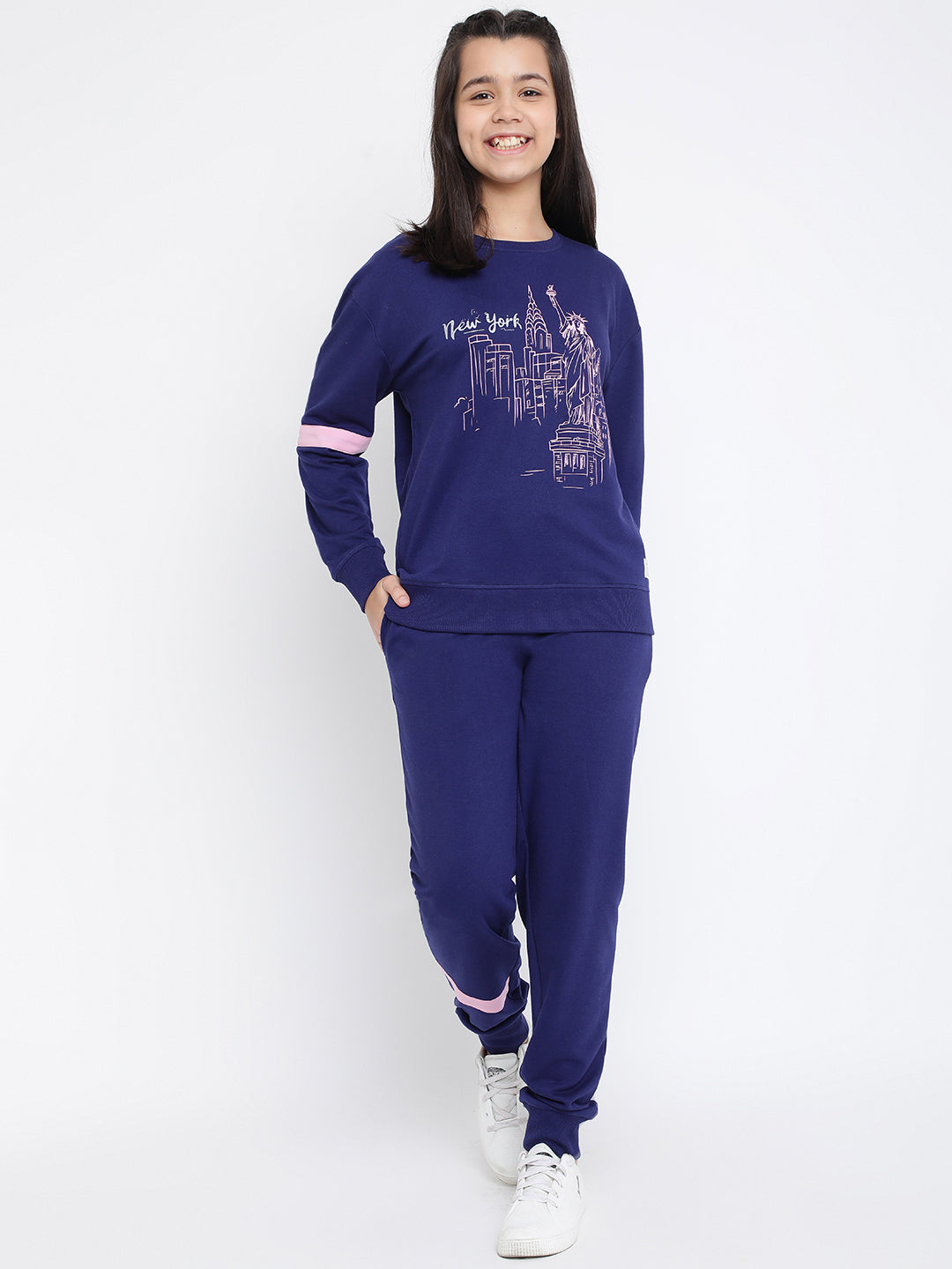 Lil Tomatoes Girls Cotton Looper Track Suits