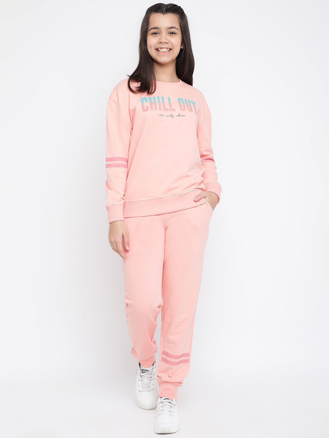 Lil Tomatoes Girls Cotton Looper Track Suits