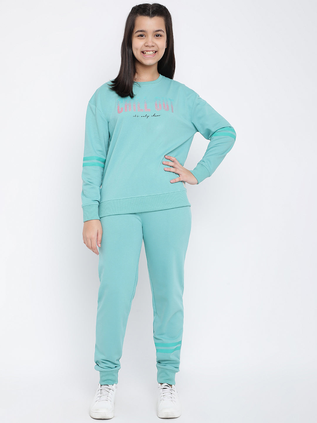 Lil Tomatoes Girls Cotton Looper Track Suits