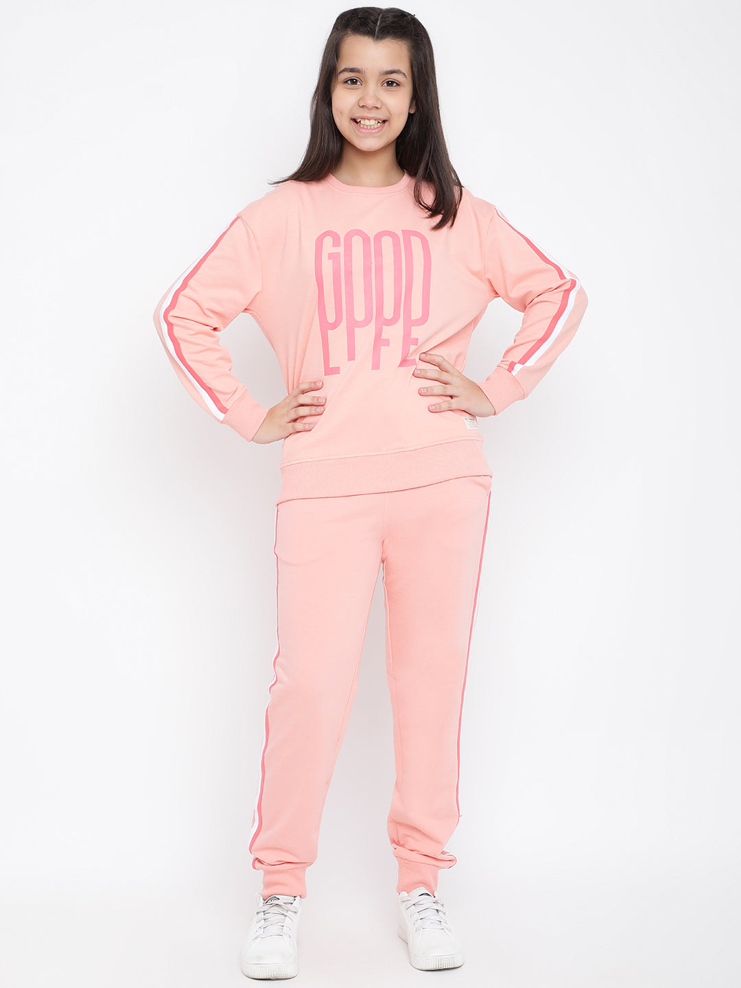 Lil Tomatoes Girls Cotton Looper Track Suits