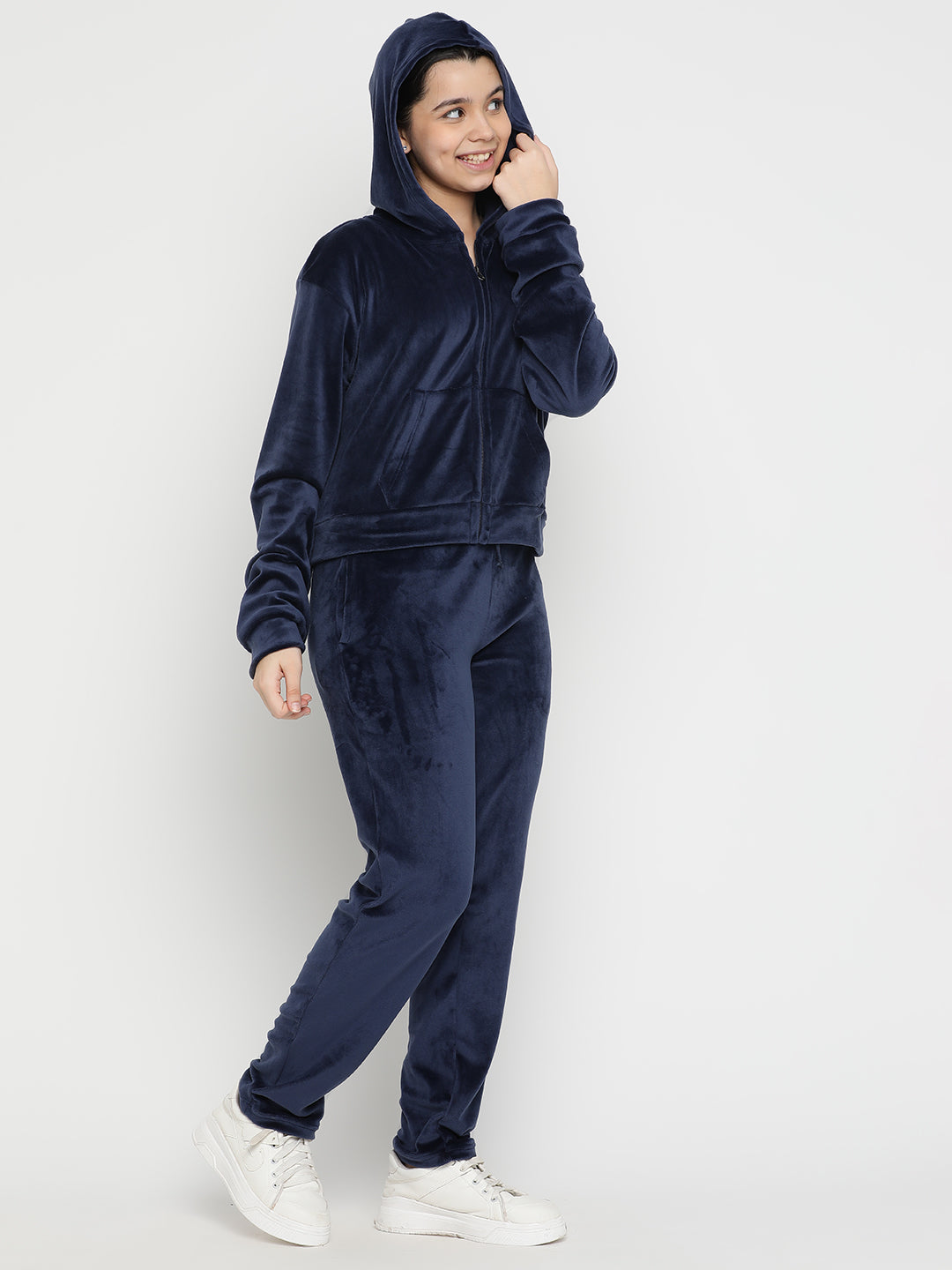 Lil Tomatoes Girls Velvet Track Suits