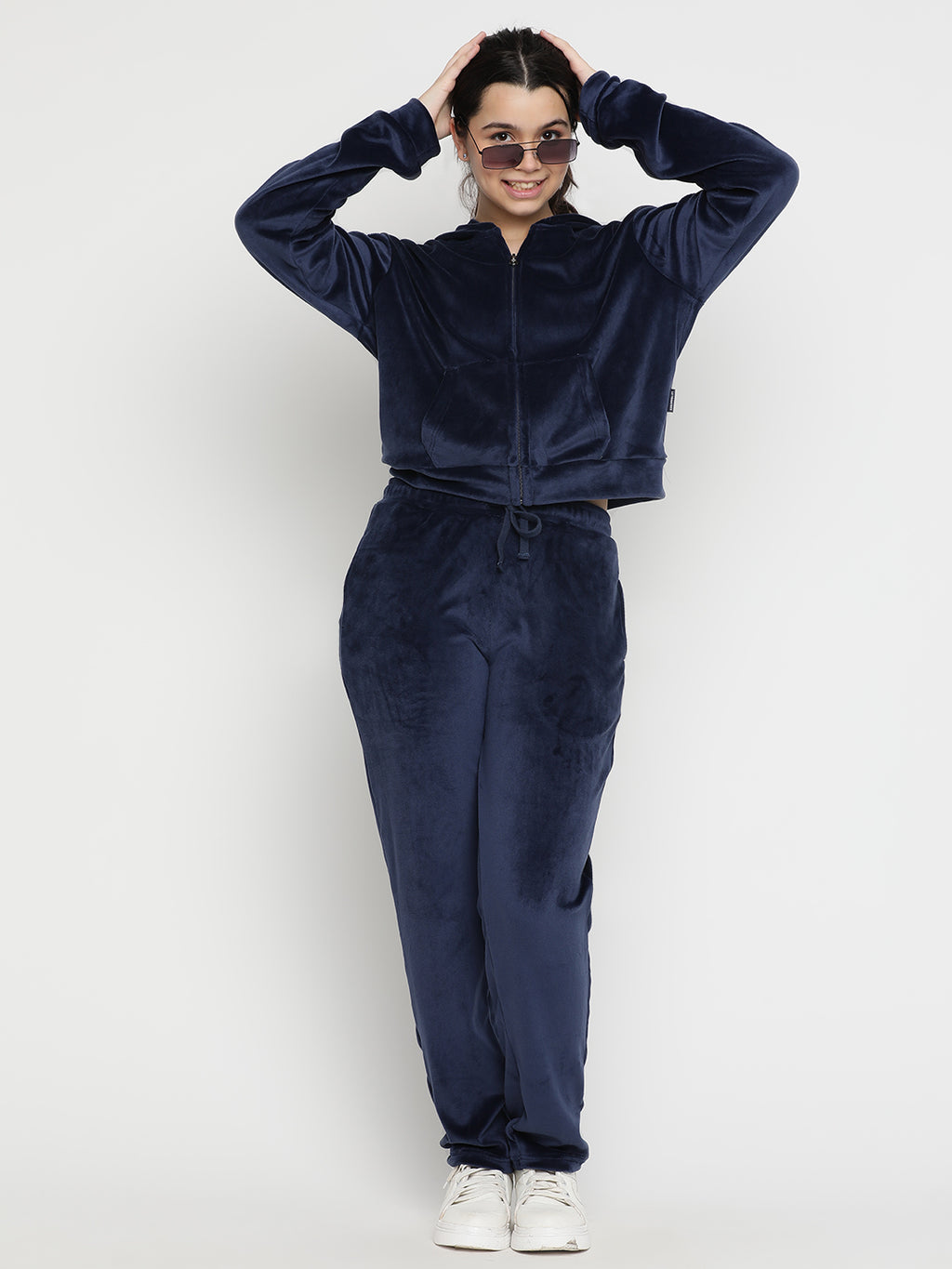 Lil Tomatoes Girls Velvet Track Suits