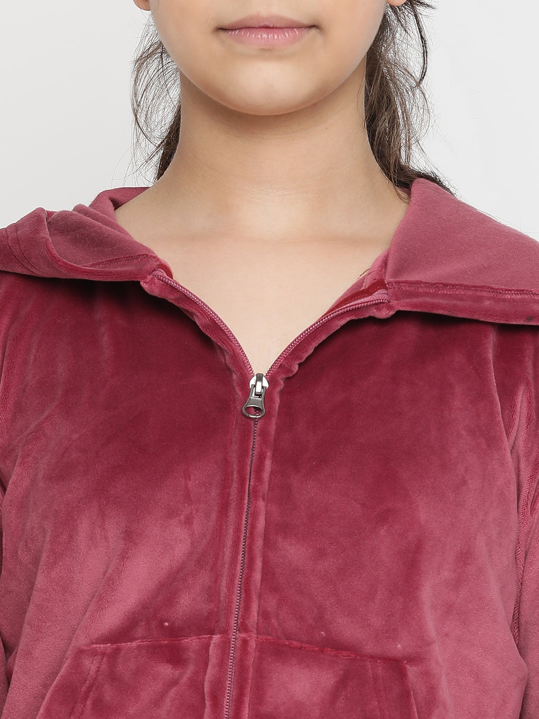 Lil Tomatoes Girls Velvet Track Suits