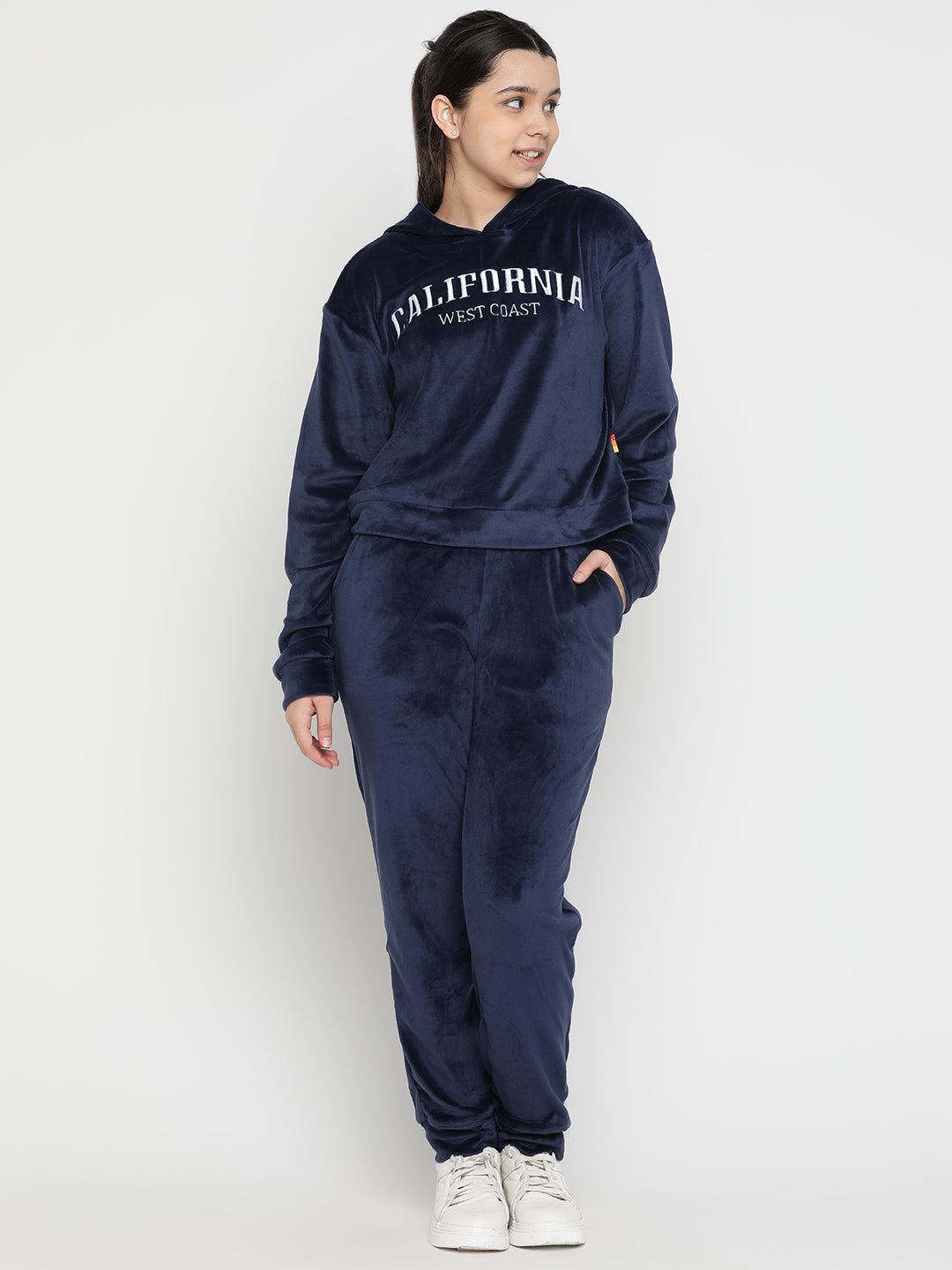 Lil Tomatoes Girls Velvet Track Suits