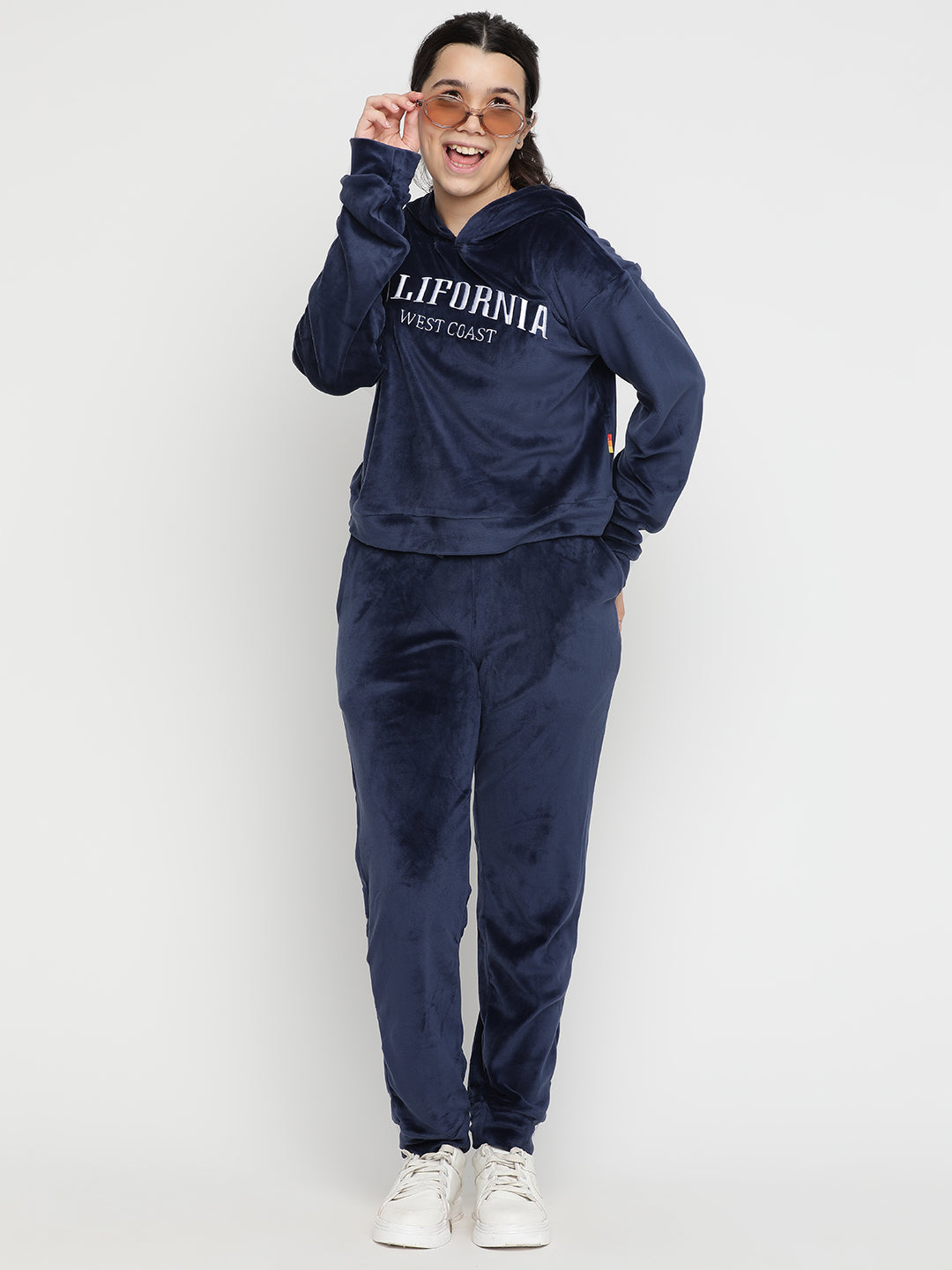Lil Tomatoes Girls Velvet Track Suits