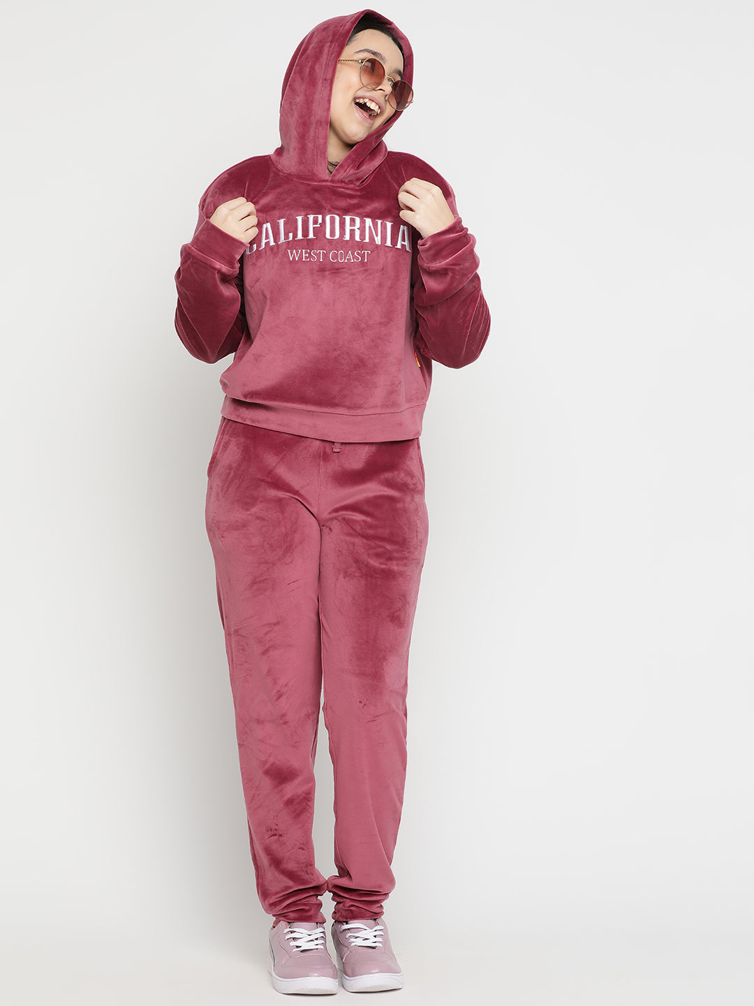 Lil Tomatoes Girls Velvet Track Suits