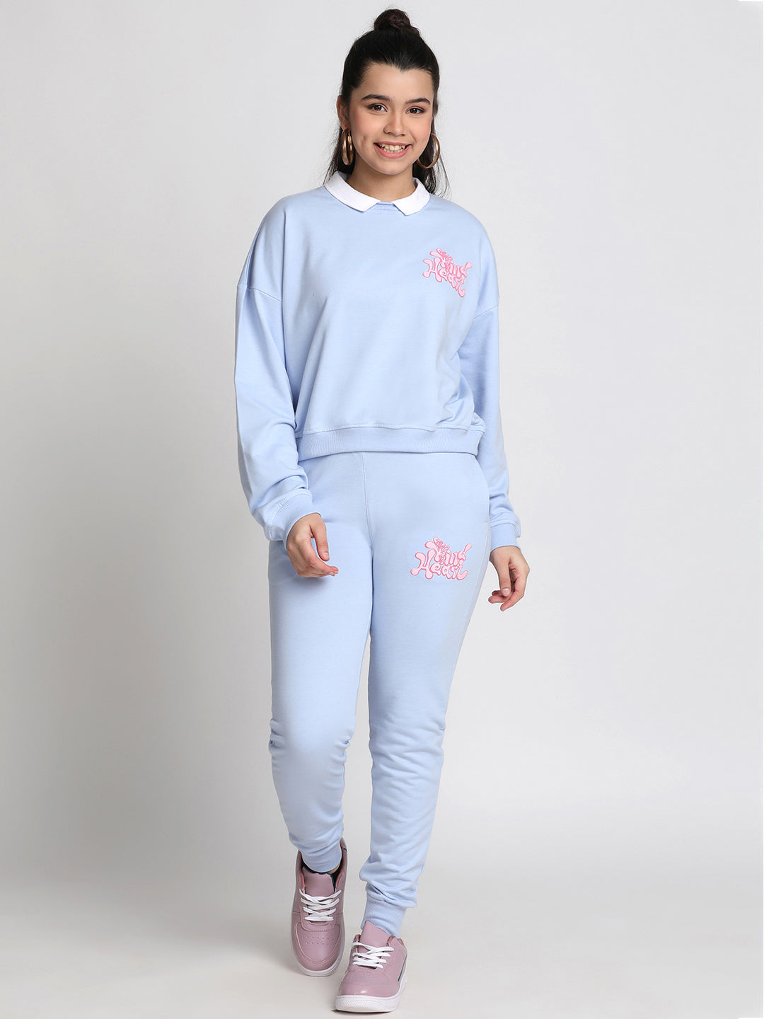 Lil Tomatoes Girls Light Weight Cotton Looper Track Suits