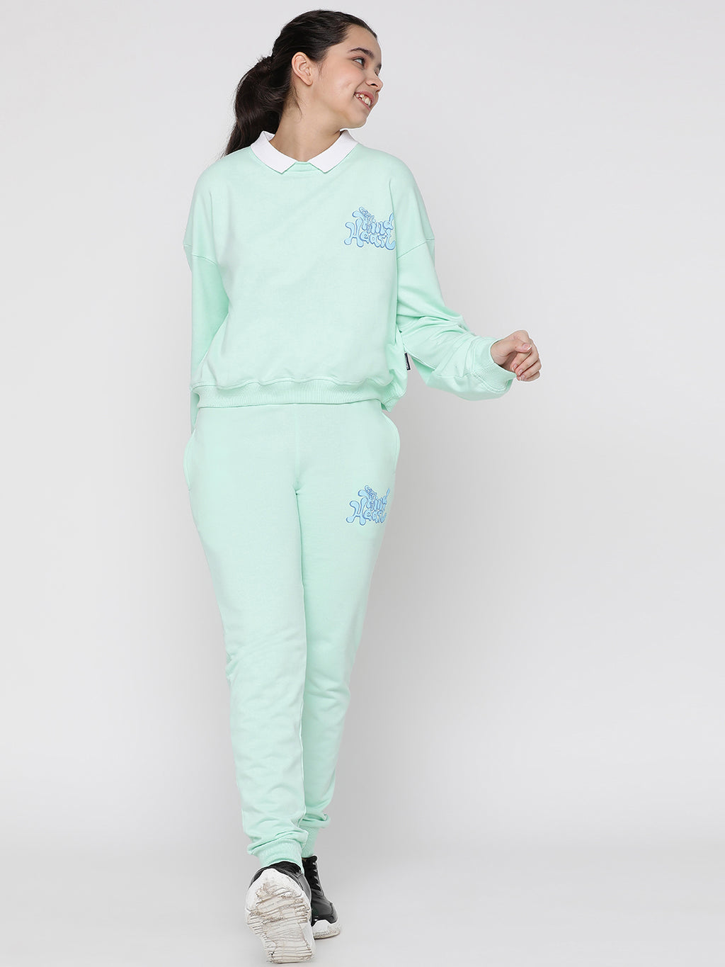 Lil Tomatoes Girls Light Weight Cotton Looper Track Suits