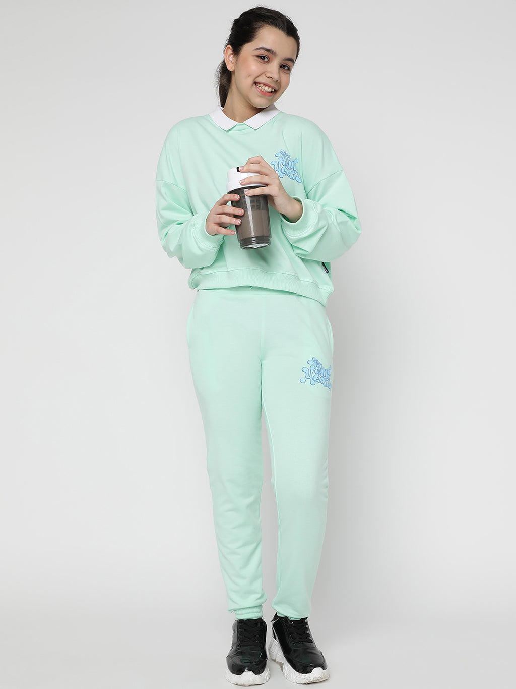 Lil Tomatoes Girls Light Weight Cotton Looper Track Suits