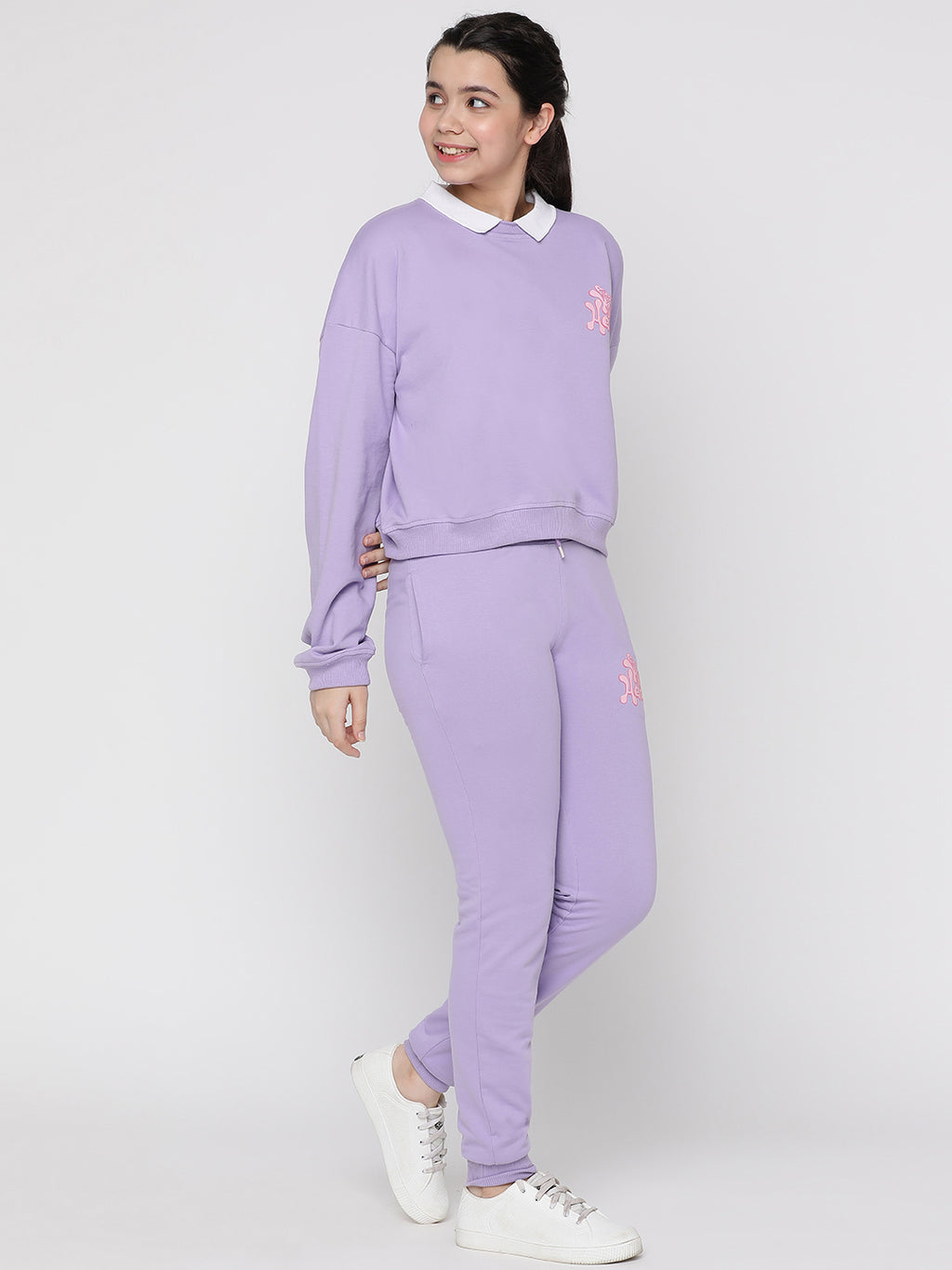Lil Tomatoes Girls Light Weight Cotton Looper Track Suits