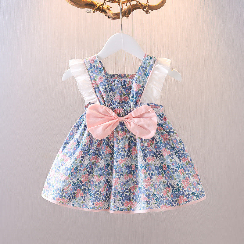 Lil Tomatoes Girls Sleeveless Flower Dress