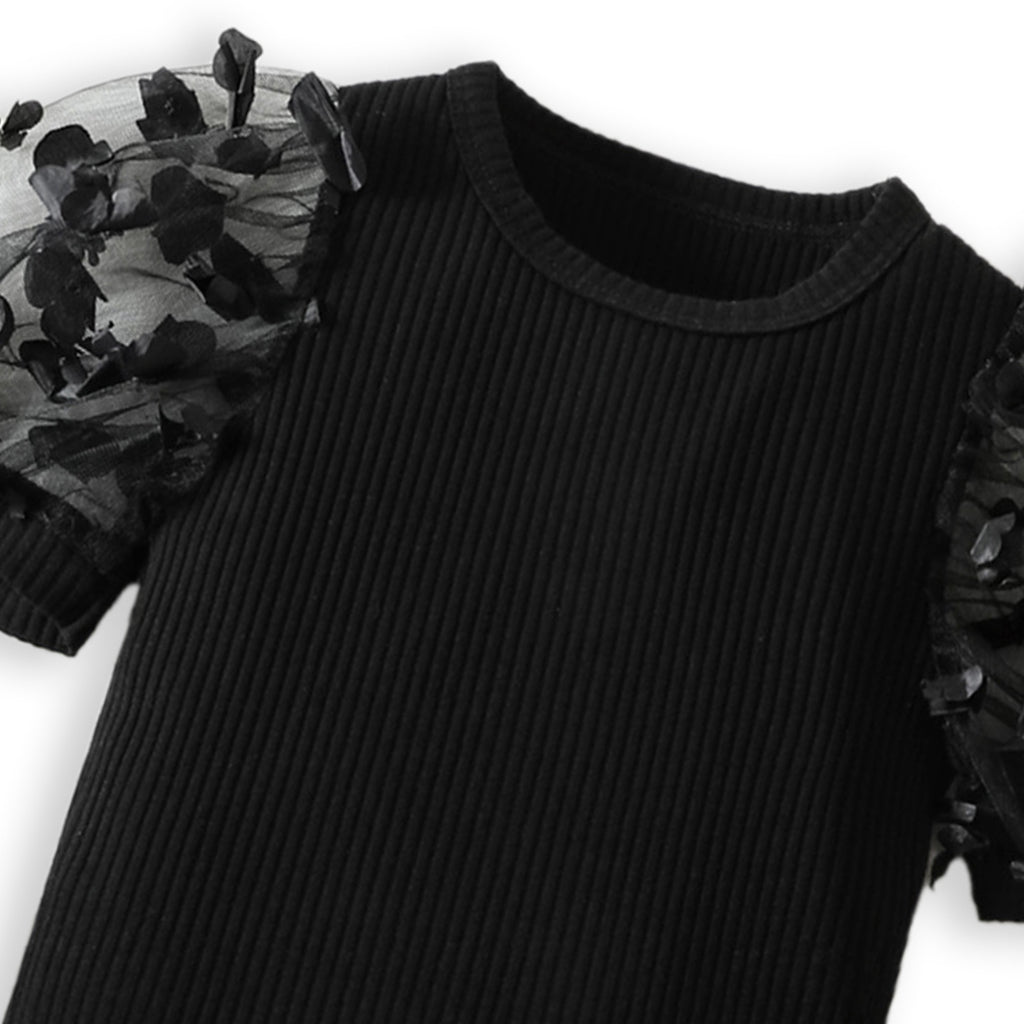 Lil Tomatoes Girls Rib Top with Shorts