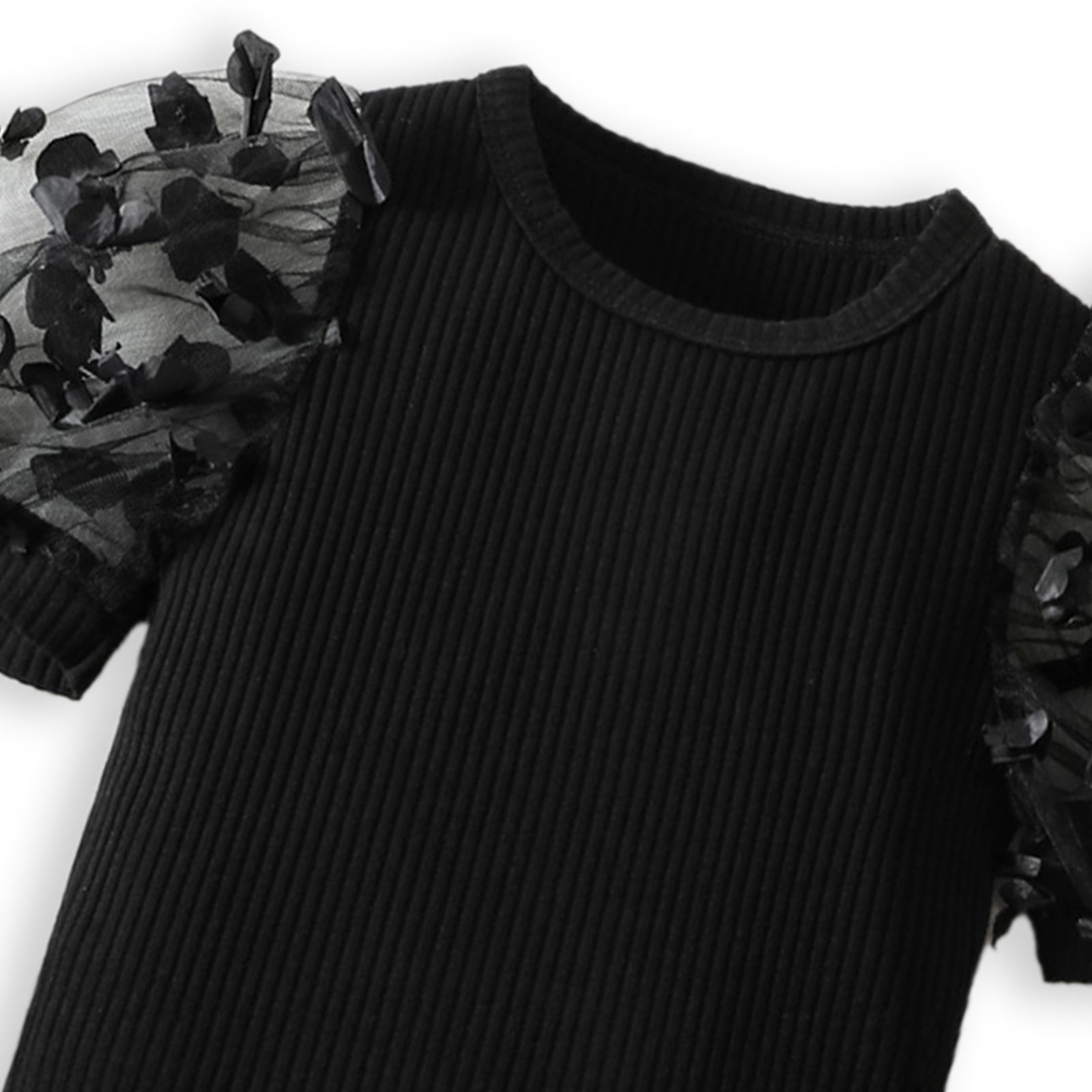 Lil Tomatoes Girls Rib Top with Shorts