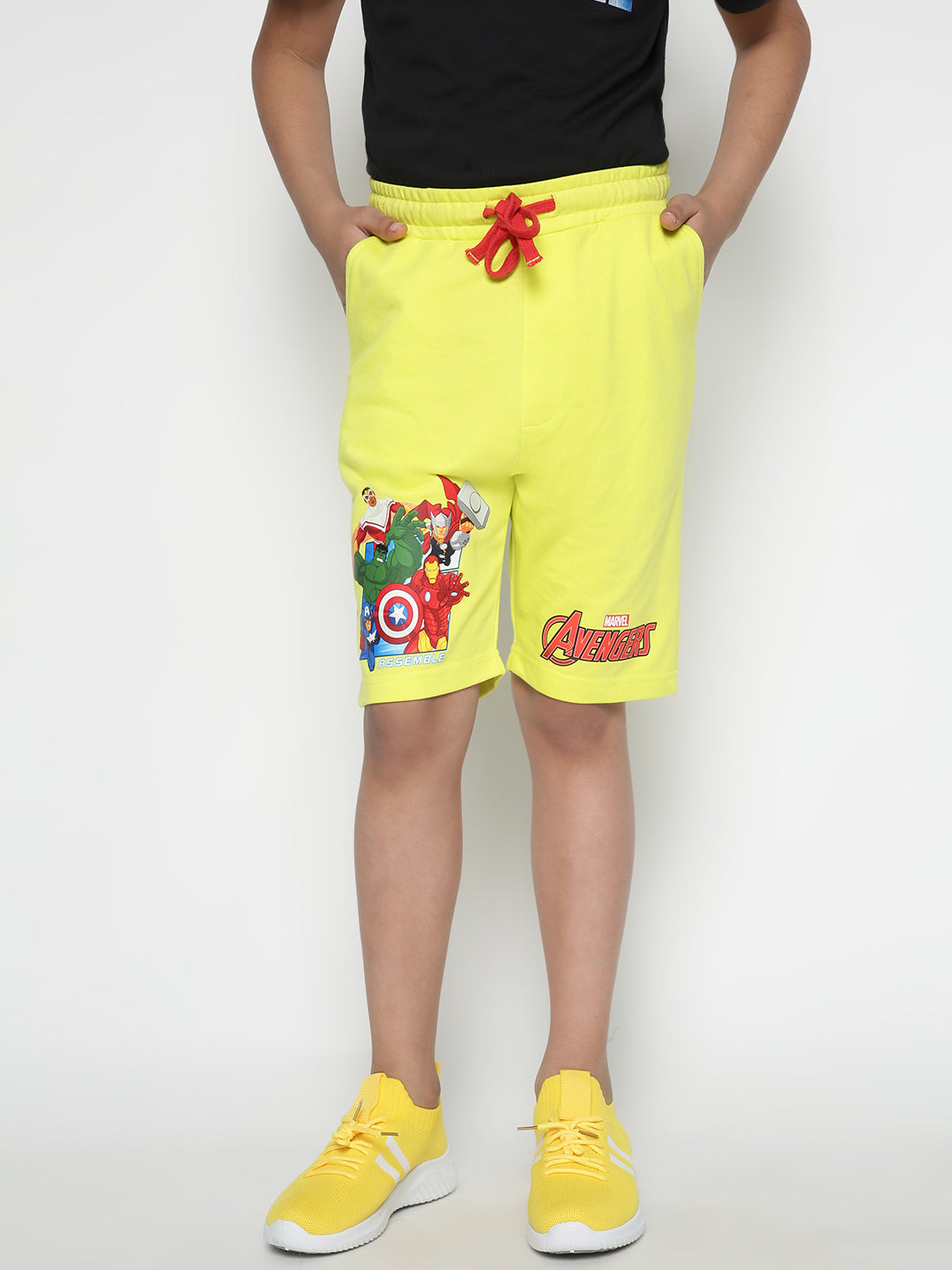 Lil Tomatoes Boys Marvel Cotton Looper Shorts