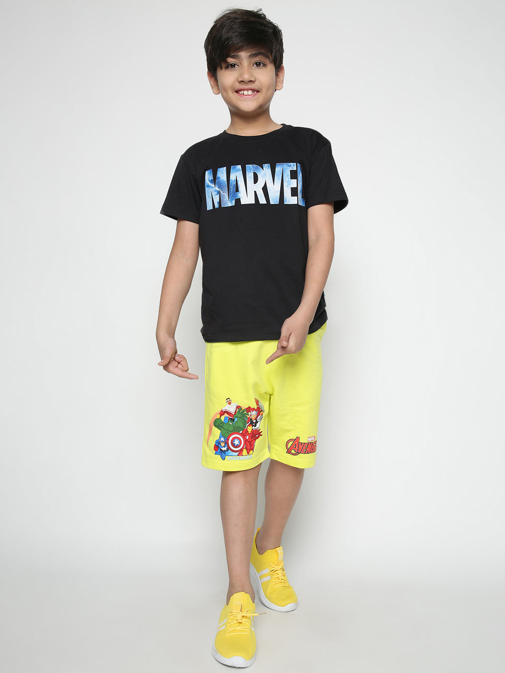 Lil Tomatoes Boys Marvel Cotton Looper Shorts