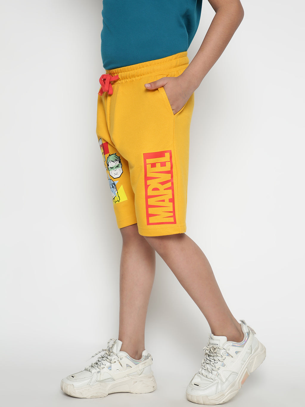 Lil Tomatoes Boys Marvel Cotton Looper Shorts
