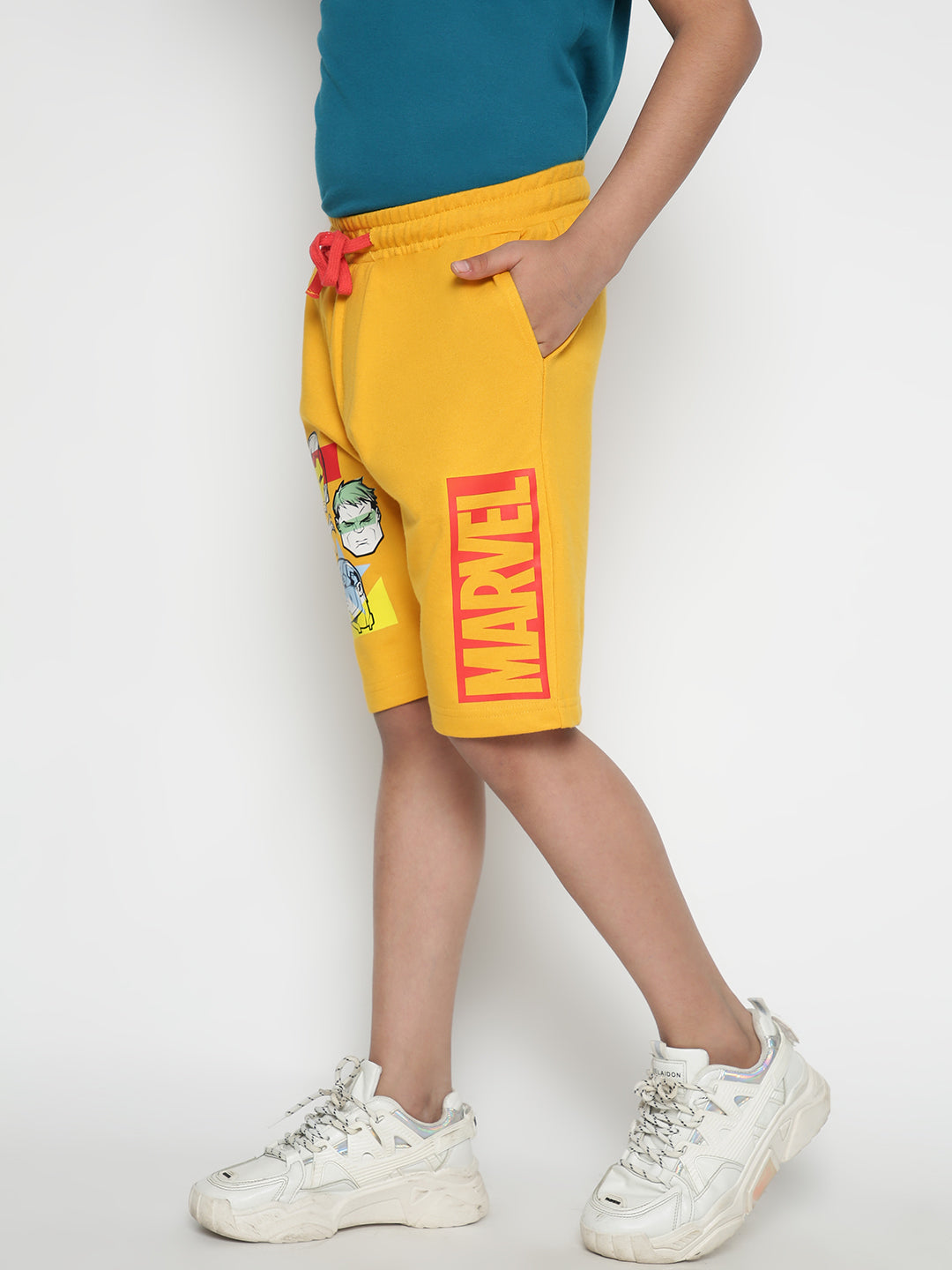 Lil Tomatoes Boys Marvel Cotton Looper Shorts