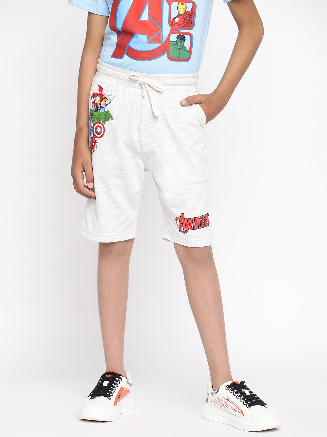 Lil Tomatoes Boys Marvel Cotton Looper Shorts
