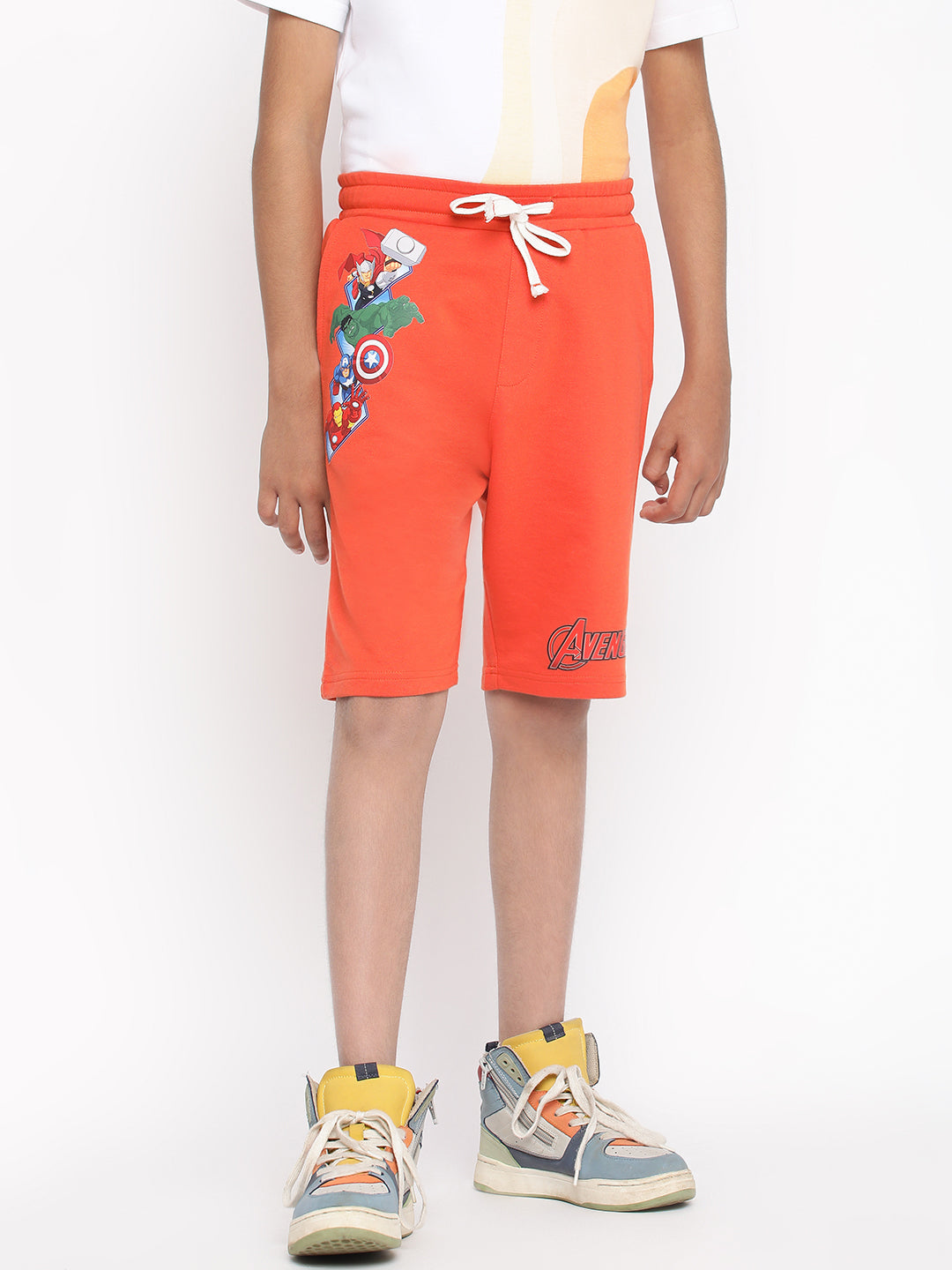 Lil Tomatoes Boys Marvel Cotton Looper Shorts