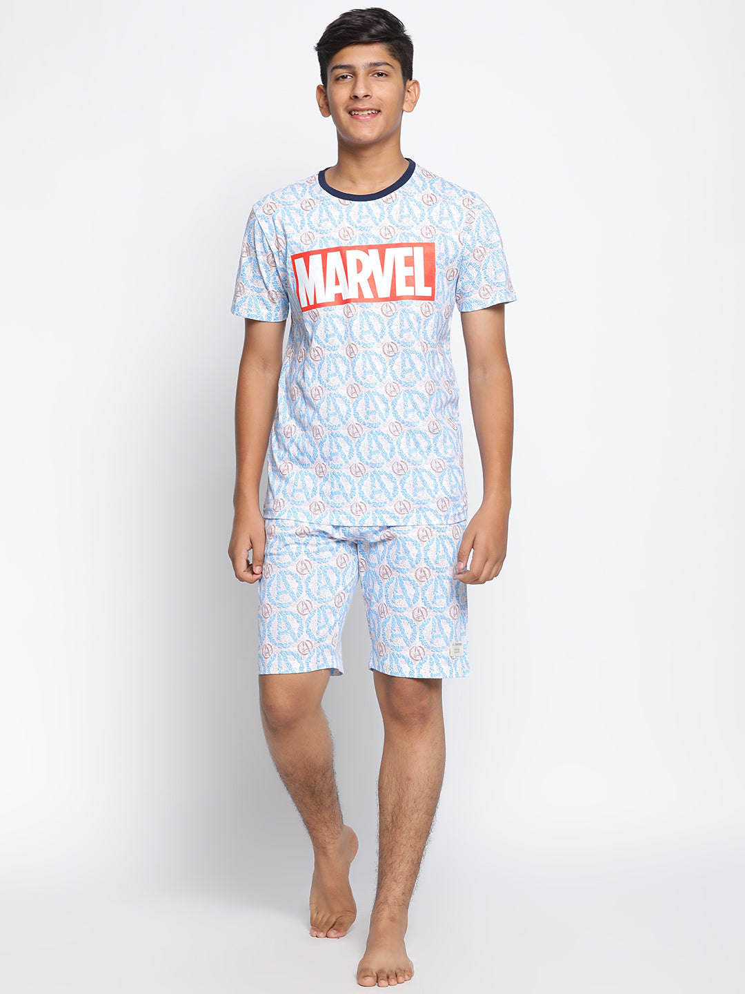 Lil Tomatoes Boys Marvel Cotton Night Suits