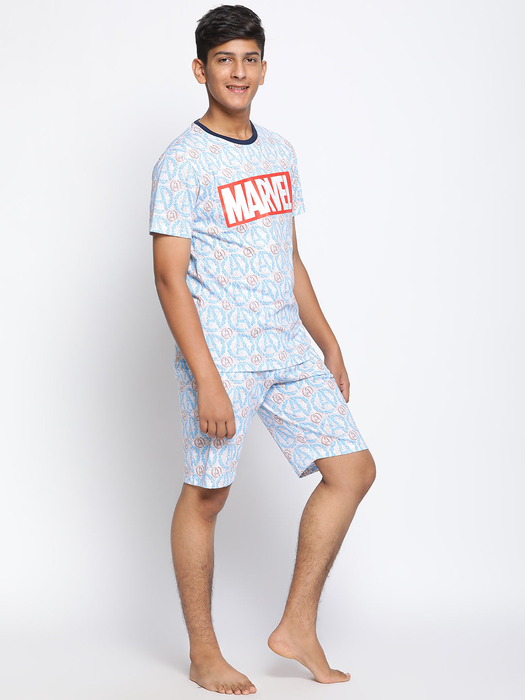 Lil Tomatoes Boys Marvel Cotton Night Suits