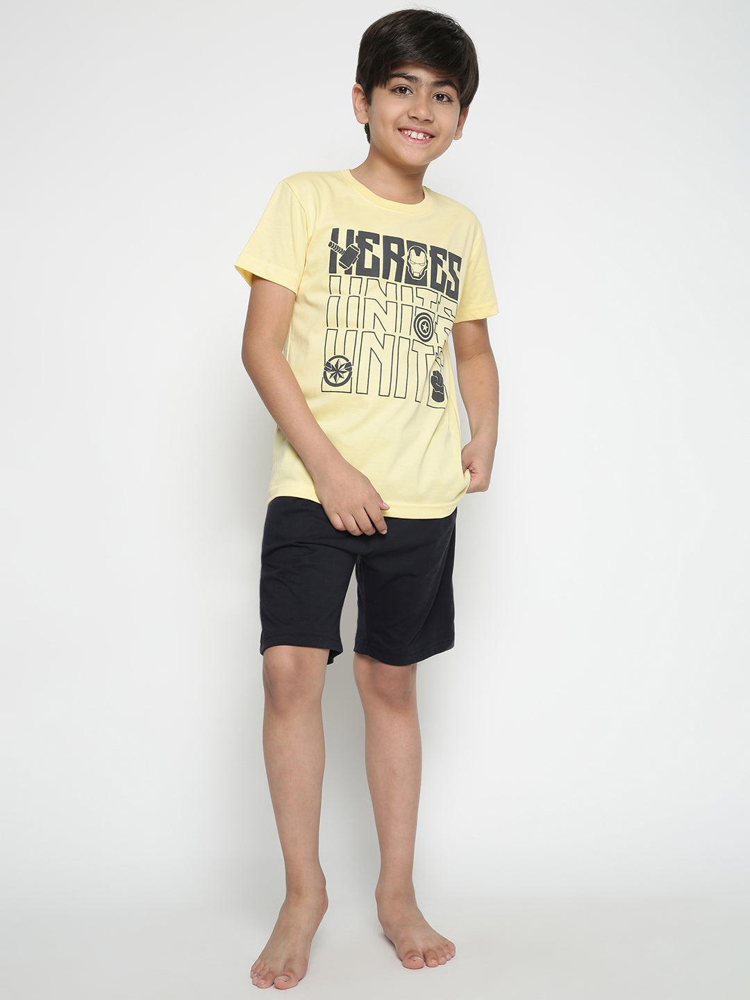 Lil Tomatoes Boys Marvel Cotton Night Suits