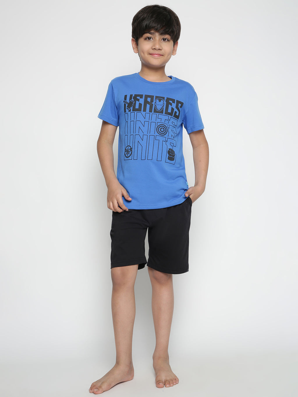 Lil Tomatoes Boys Marvel Cotton Night Suits