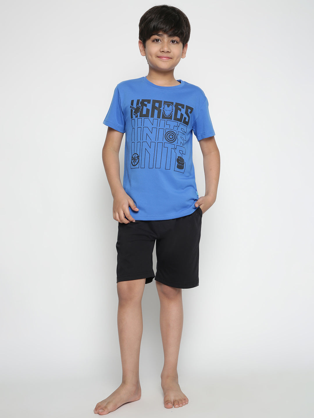 Lil Tomatoes Boys Marvel Cotton Night Suits