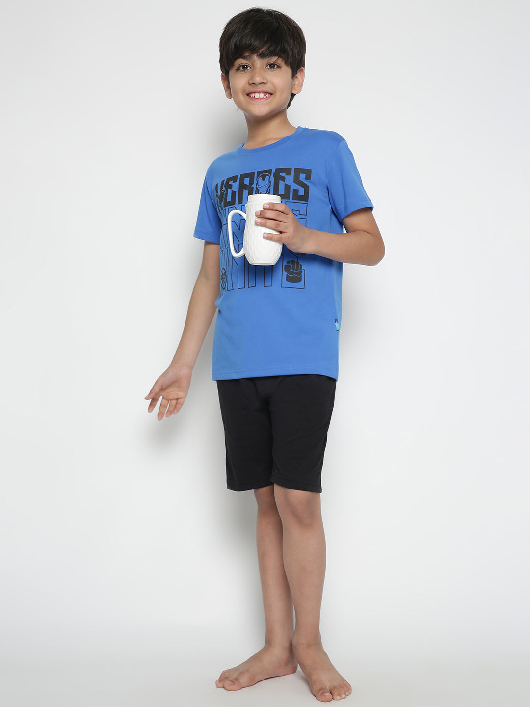 Lil Tomatoes Boys Marvel Cotton Night Suits