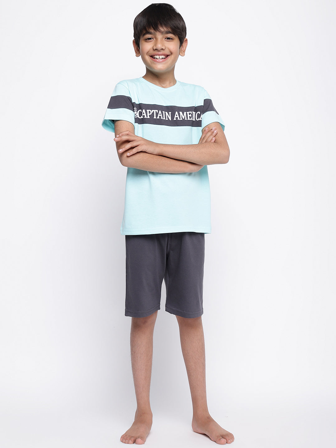 Lil Tomatoes Boys Marvel Cotton Night Suits