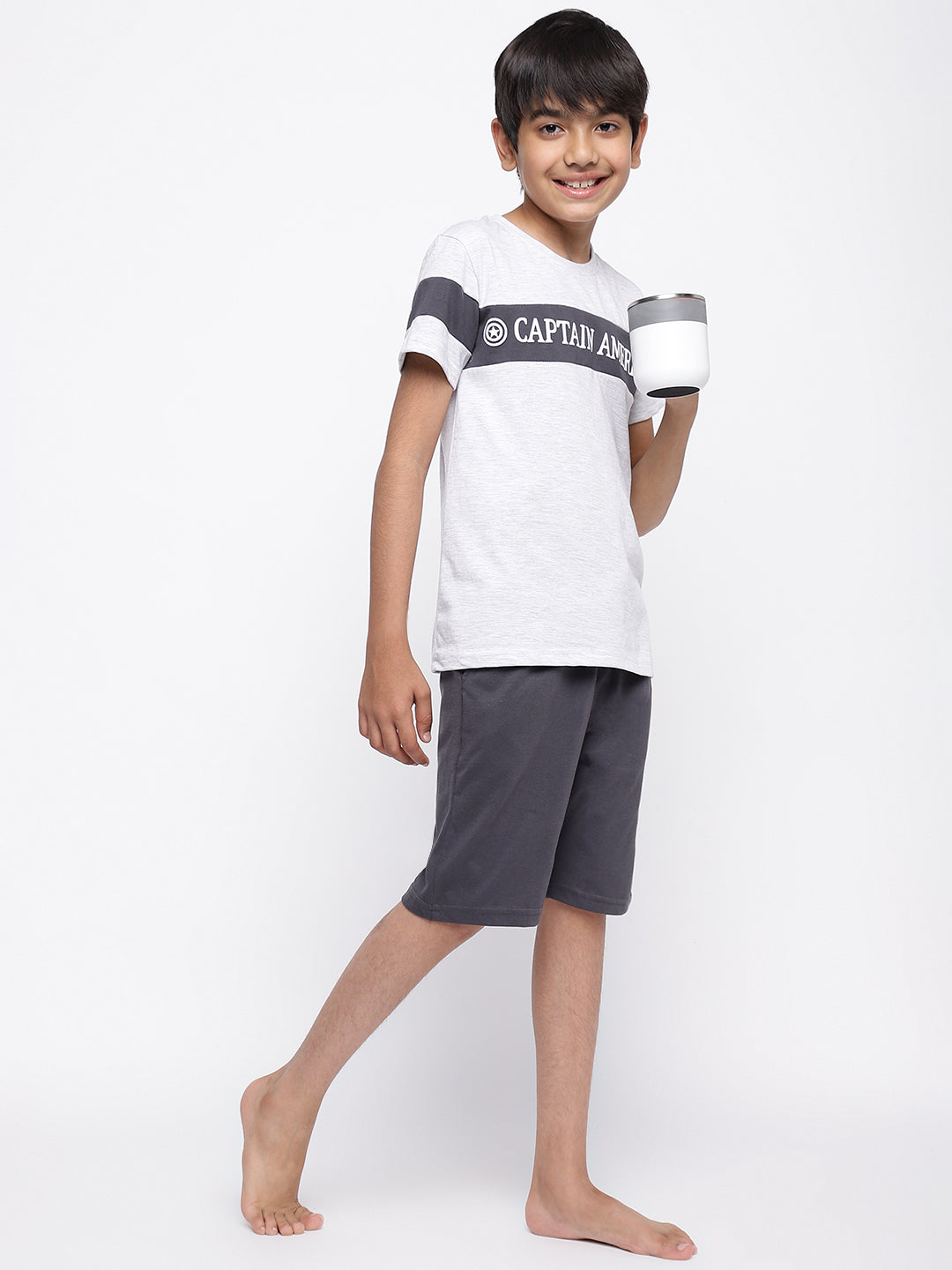 Lil Tomatoes Boys Marvel Cotton Night Suits